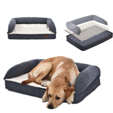 Sofá-cama com almofada para animais de estimação Esteira de tecido para cães Cães